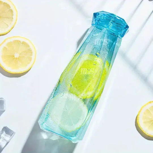 Diamond Water Bottle, Crystal Glass