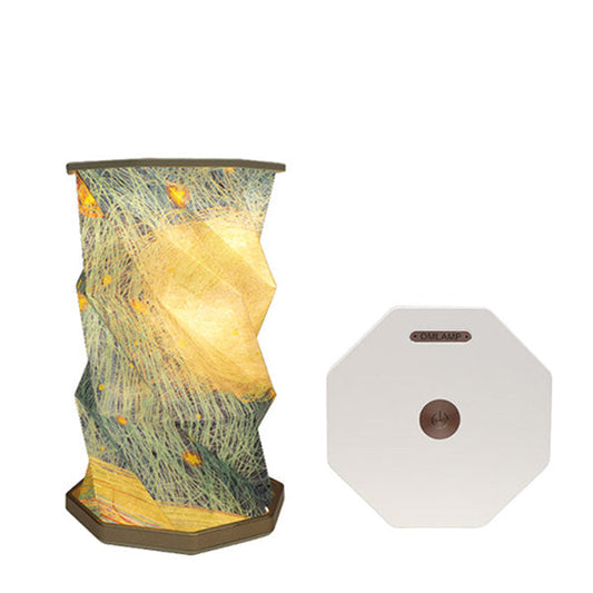Vintage Foldable Paper Table Lamp