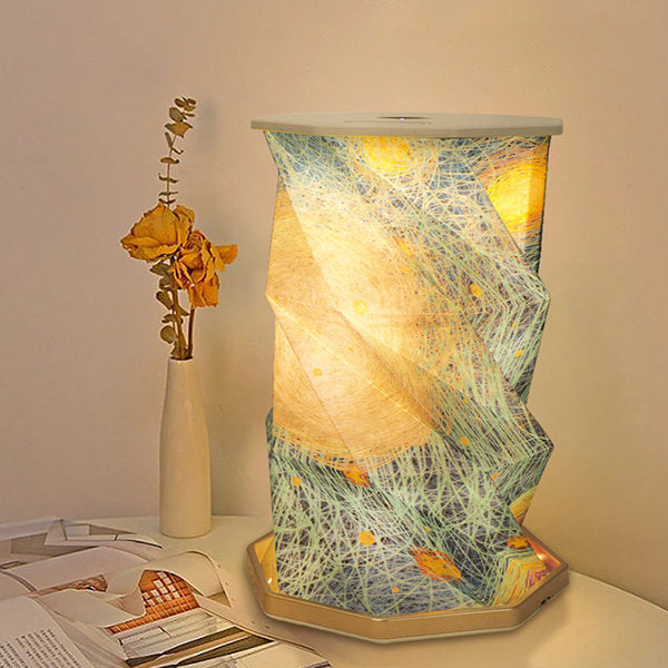 Vintage Foldable Paper Table Lamp